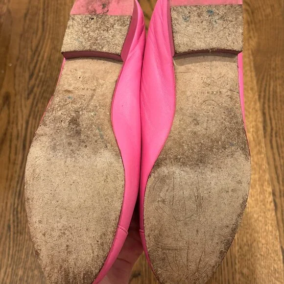 Extremely RARE Pink Lambskin Chanel Ballerina Size 38.5 - Picture 7 of 8